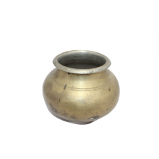 Antique Kansa Bronze Pot Cauldron Water Drinking Handmade Original Vintage D587